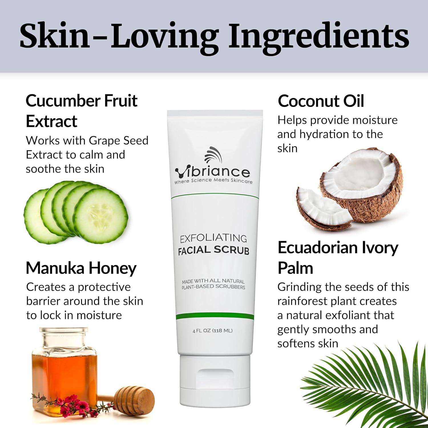 image:imageVibriance UltraGentle Face Scrub 4 fl oz  Exfoliating Facial Wash Unclogs Pores  Sulfate and ParabenFree Exfoliator For All Skin Types  Made with Natural Ingredients