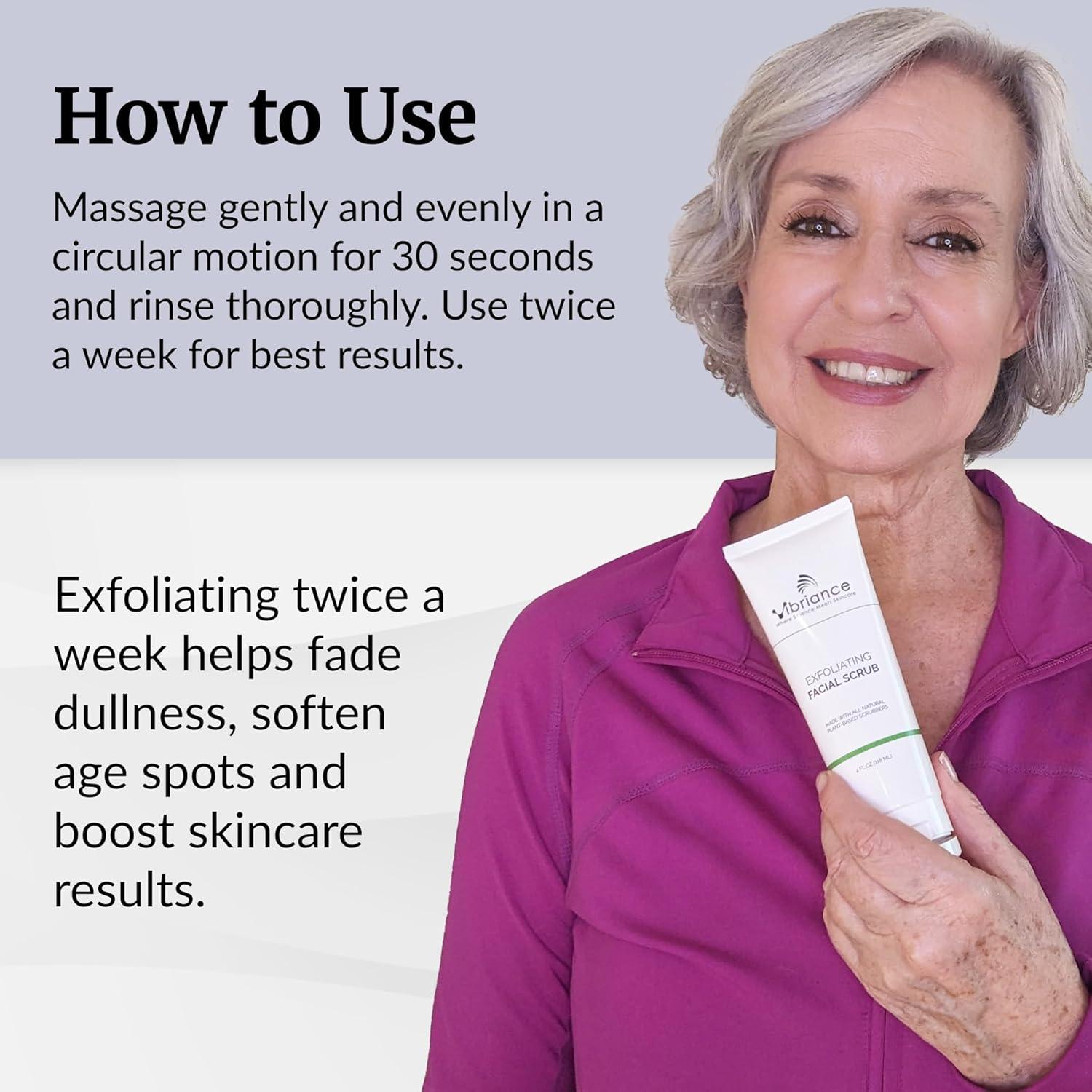 image:imageVibriance UltraGentle Face Scrub 4 fl oz  Exfoliating Facial Wash Unclogs Pores  Sulfate and ParabenFree Exfoliator For All Skin Types  Made with Natural Ingredients
