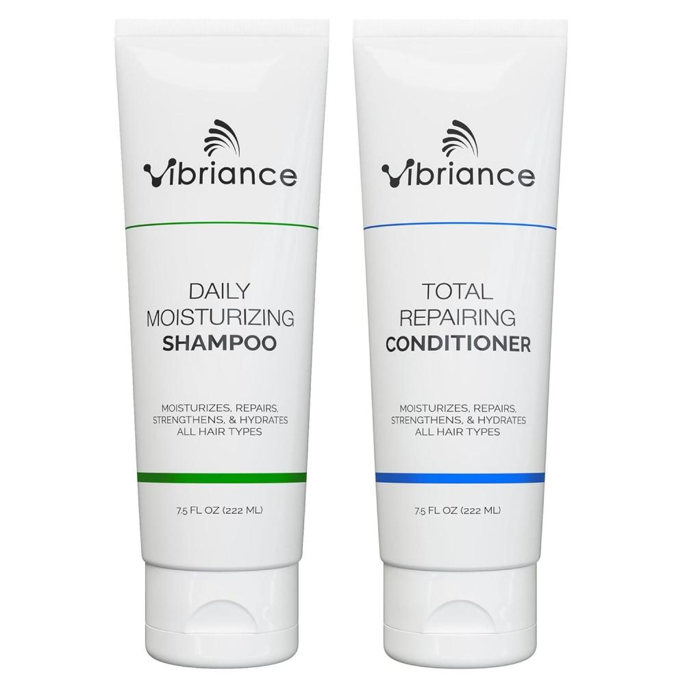 image:imageVibriance Shampoo and Conditioner Set  Strengthening Wash Infused with Biotin for Dry Damaged Aging Hair  Deeply Hydrating MoisturizingHair Kit