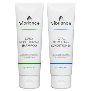 Vibriance Shampoo and Conditioner Set – Strengthening Wash Infused with Biotin for Dry, Damaged, Aging Hair – Deeply Hydrating, Moisturizing(Hair Kit)